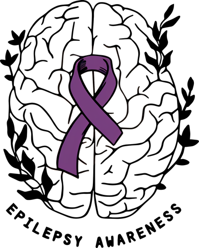 Epilepsy Awareness For Epilepsy Warrior Purple Ribbon Neurodiversity Toddler T-Shirt