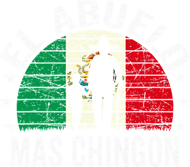 El Abuelo Mas Chingon Mexican Grandpa Cinco De Mayo Flag Baby Bodysuit