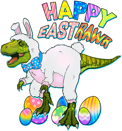 Happy Easter EastRawr T-Rex Women's Sweatshirt