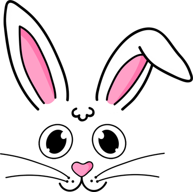 Easter Bunny Face Hoodie