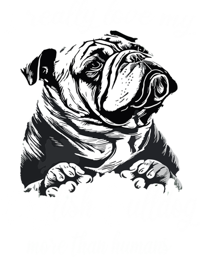 English Bulldog Outfit Love My English Bulldog Flexfit Unipanel Trucker Cap