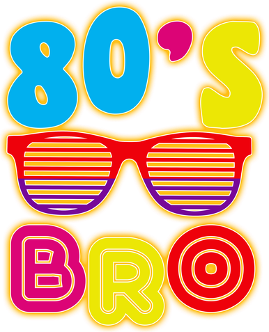 80's Bro Retro Shades Doddie Hoodie