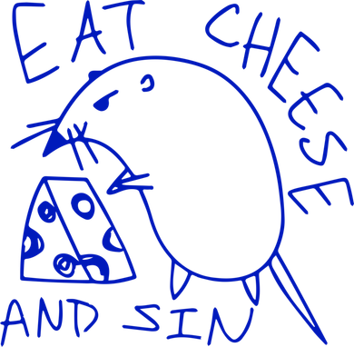 Eat Cheese And Sin The Best Street Art I’ve Ever Seen Women's Long Sleeve Shirt