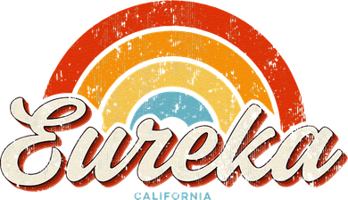 Eureka California Ca Vintage Rainbow Retro 70s Toddler T-Shirt