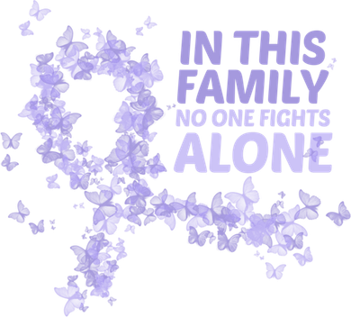 Esophageal Cancer Family Support Gift No One Fights Alone Gift Beanie