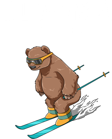 Eldora Colorado Funny Ski Grizzly Bear Gift Kids T-Shirt