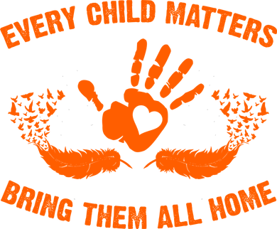 Every Child Matters Bring Them All Home Orange Handprint Women's Hoodie