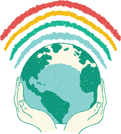 Earth Rainbow Baby Bodysuit