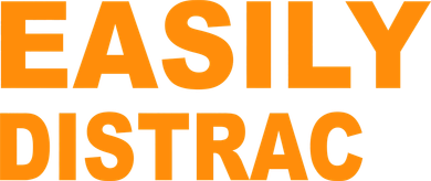 Easily Distrac(ted) Distracted Funny Button