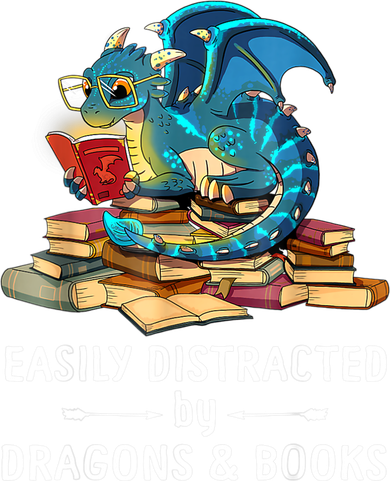 Easily Distracted By Dragons And Books Nerd Dragon Baby Bodysuit