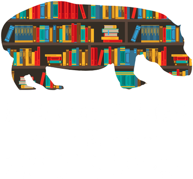 Easily Distracted By Hippos & Books Lover Gift Horse River Tank Top