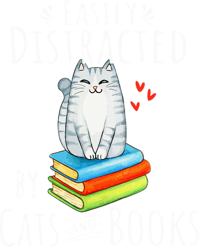 Easily Distracted By Cats And Books Women's Hoodie