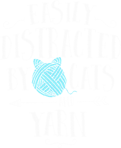 Easily Distracted By Cats And Yarn Knitting Yarn Crochet  Baby Bodysuit