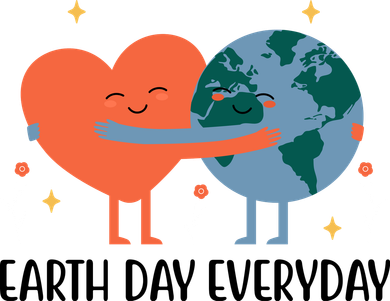 Earth Day Everyday Cute Heart Toddler Hoodie