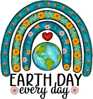 Earth Day Every Day Save Our Planet Rainbow Tree Women's Tank Top