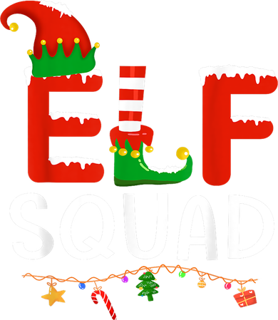 Elf Family Christmas Matching Pajamas XMas Elf Squad Button