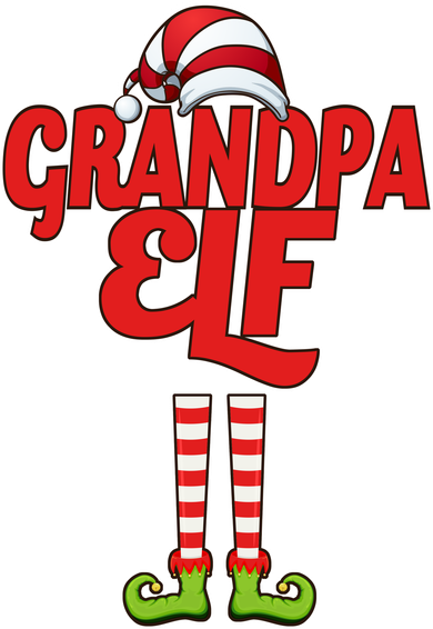 Christmas Grandpa Elf Polo