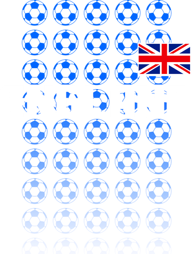 England Flag Soccer Ball Futbol Pattern Hat