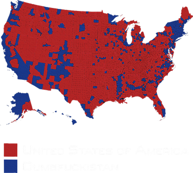 Election Map 2024 United States Of America Dumbfuckistan Coaster