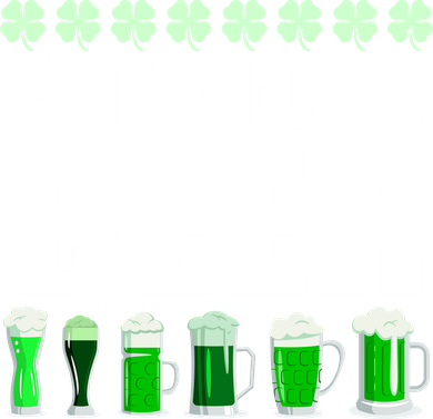 Eat More Beer St. Patrick's Day Irish Clover Green Beer Kids Sweatshirt