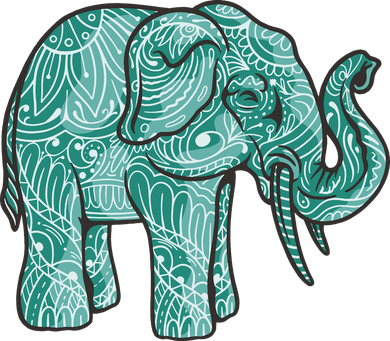 Elephant Mandala Cute Gift Toddler Long Sleeve