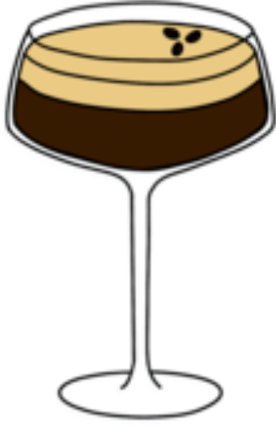 Espresso Martini Minimalist Elegance Magnet