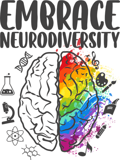 Embrace Neurodiversity Autism Awareness Colorful Brain Toddler Hoodie
