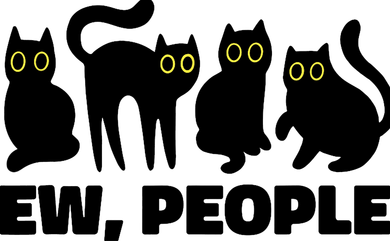 Ew People, Ew People Cat, Ewww Introvert Gifts Tote Bag