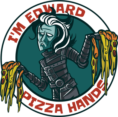 Edward Pizza Hands Parody Mousepad
