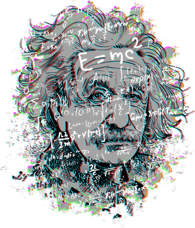 Einstein Paint Splatter Toddler Hoodie