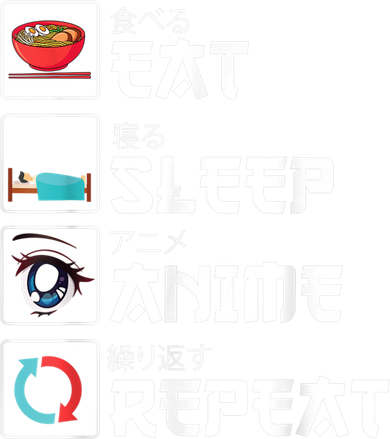 Eat Sleep Anime Repeat Funny Manga Otaku Girls Boys Anime Tank Top