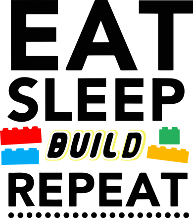 Eat Sleep Build Repeat Building Blocks Bricks Master Builder Coaster