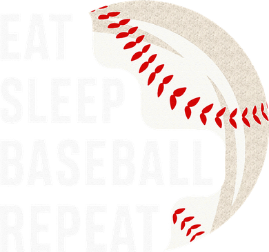EAT SLEEP BASEBALL REPEAT Baseball Player Women's T-Shirt