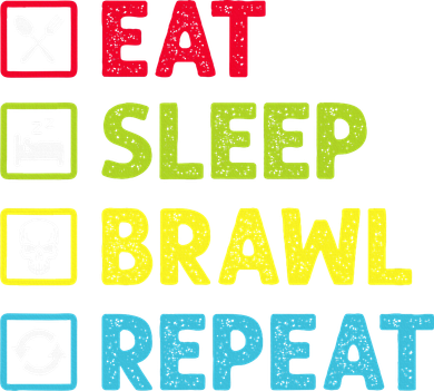 Eat Sleep Brawl Repeat Baby Bodysuit