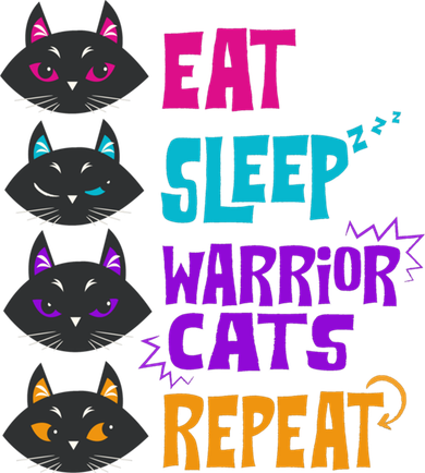 Eat Sleep Cat Warrior Repeat Cat Warrior Love Cats Women's Tank Top
