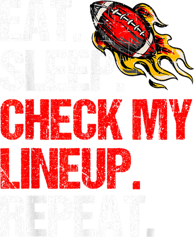 Eat Sleep Check My Lineup Repeat Fantasy Football Coffee Mug