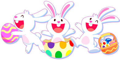 Easter Egg Bunnies Doggie Tank