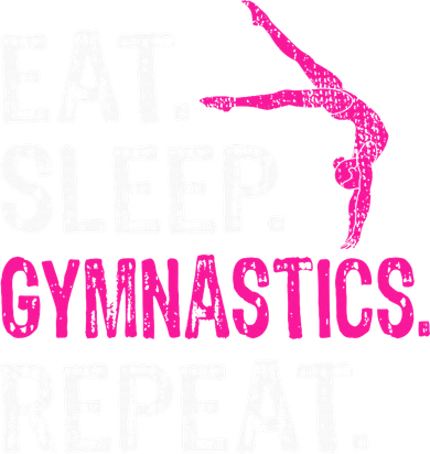 Eat Sleep Gymnastics Repeat Gymnastics Player 11oz C Handle Ceramic Mug