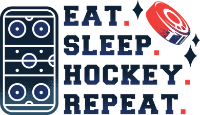 Eat Sleep Hockey Repeat Beanie