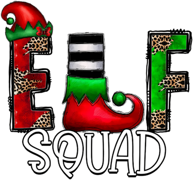 Elf Squad Leopard Christmas Family Holiday Group Xmas Pajama Backpack