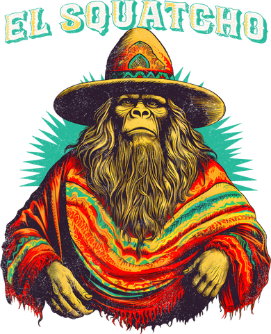El Squatcho Poncho Western Bigfoot Funny Sasquatch Tumbler