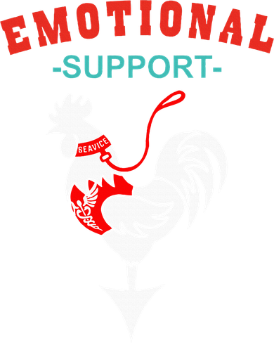 Emotional Support Rooster Funny  Kids Sweatshirt