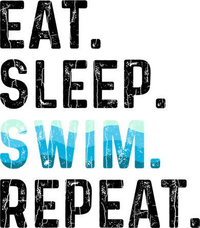 Eat Sleep Swim Repeat Funny Swimmer Swimming Player Graphic Gift Mousepad