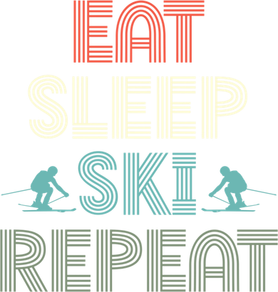 Eat Sleep Ski Repeat Skiing Lover Ice Ski Winter Sport Gift Women's Long Sleeve Shirt