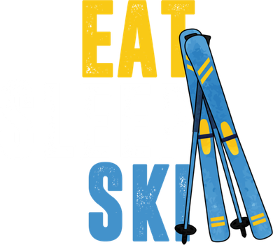 Eat Sleep Ski Skiing Winter Sports Mountain Skier Gift Toddler T-Shirt