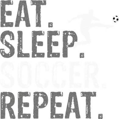 Eat Sleep Soccer Repeat Soccer Graphic Toddler T-Shirt