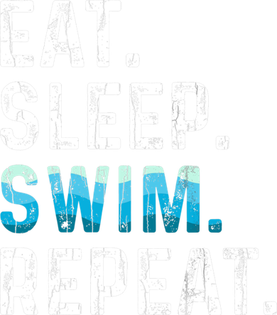 Eat Sleep Swim Repeat Funny Swimmer Swimming Player Graphic Gift Hat
