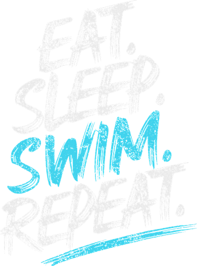 Eat Sleep Swim Repeat Swimming Women's Sweatshirt