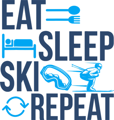 Eat Sleep Ski Repeat Skiing Skier Funny Vintage Retro Toddler T-Shirt