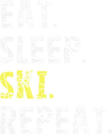 Eat Sleep Skiing Repeat Snow Sport Funny Ski Skiing Women's Long Sleeve Shirt